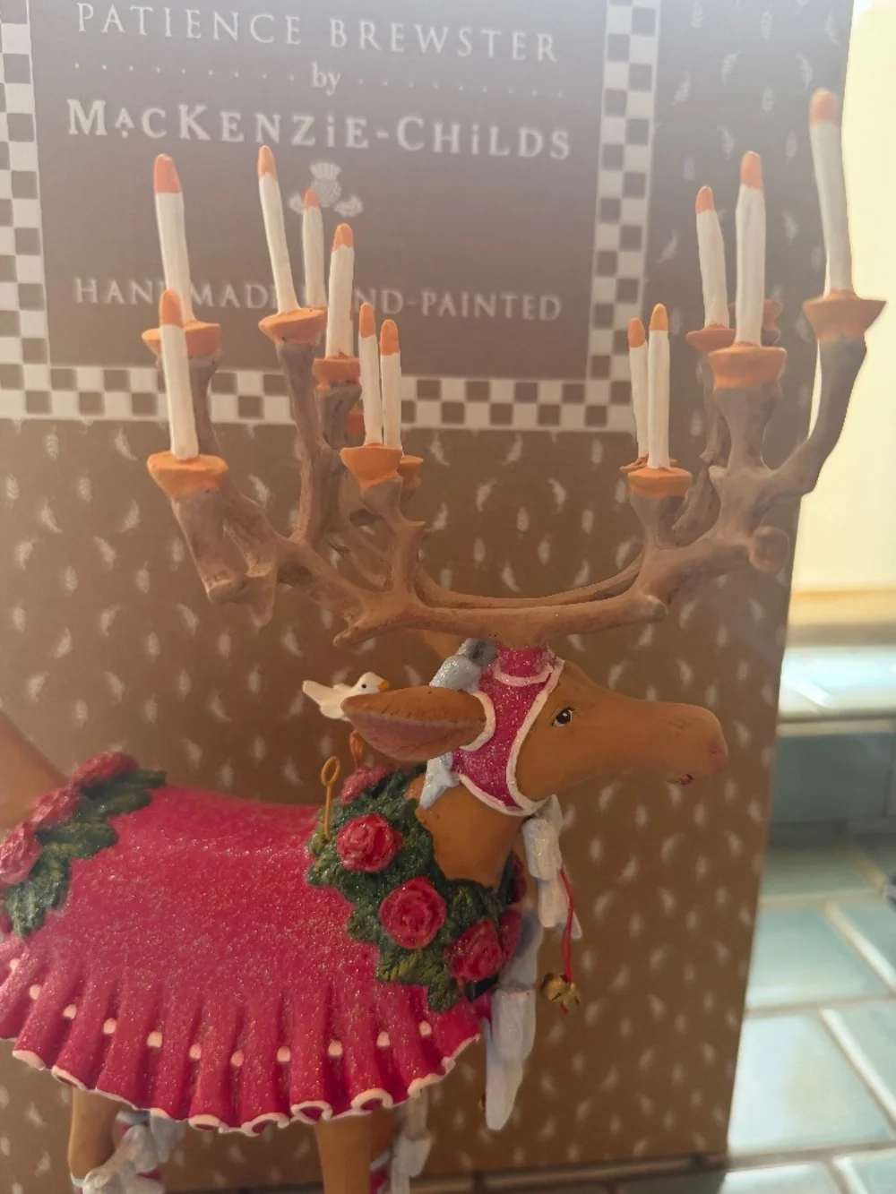 MacKenzie-Childs Patience Brewster Dash Away DONNA Reindeer Figure (LIKE NEW)